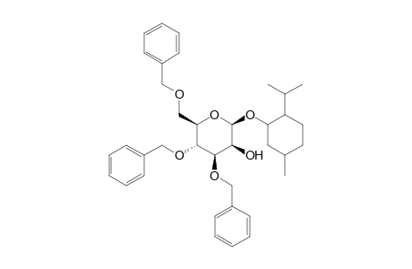 (1R,2S,5R)-Menthyl 3,4,6-tri-O-benzyl-.beta.,D-glucopyranoside