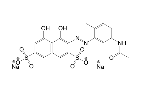 2,7-Naphthalenedisulfonic acid, 3-[[5-(acetylamino)-2-methylphenyl]azo]-4,5-dihydroxy-, disodium salt