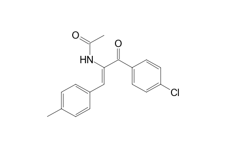 Acetamide, N-[1-(4-chlorobenzoyl)-2-(4-methylphenyl)ethenyl]-, (Z)-