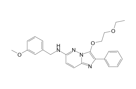 3-(2-Ethoxyethoxy)-N-[(3-methoxyphenyl)methyl]-2-phenyl-6-imidazo[1,2-b]pyridazinamine