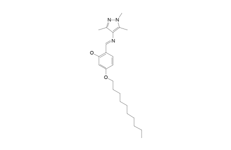 1,3,5-TRIMETHYL-4-(4-N-DECYLOXY-2-HYDROXYBENZYLIDENE)-AMINOPYRAZOLE