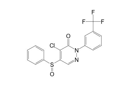 3(2H)-Pyridazinone, 4-chloro-5-(phenylsulfinyl)-2-[3-(trifluoromethyl)phenyl]-