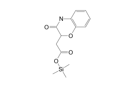 3,4-Dihydro-3-oxo-2H-(1,4)-benzoxazin-2-ylacetic acid, trimethylsilyl ester