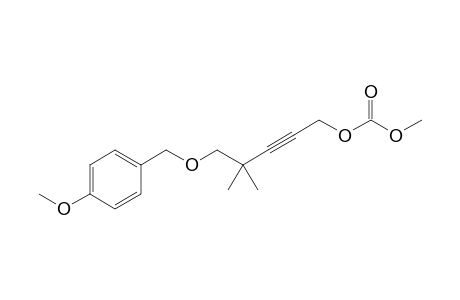 1-Methoxycarbonyloxy-5-(4-methoxybenzyloxy)-4,4-dimethyl-2-pentyne