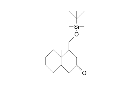 cis-2-(T-Butyl-dimethyl-siloxymethyl)-1-methyl-bicyclo(4.4.0)decan-4-one