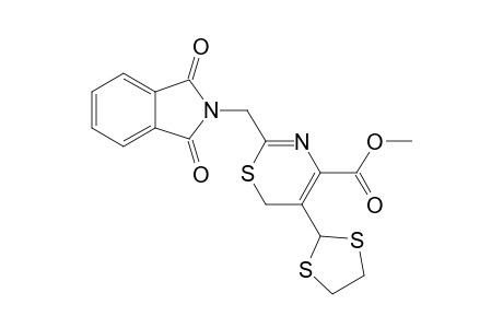 2-[(1,3-dioxo-2-isoindolyl)methyl]-5-(1,3-dithiolan-2-yl)-6H-1,3-thiazine-4-carboxylic acid methyl ester