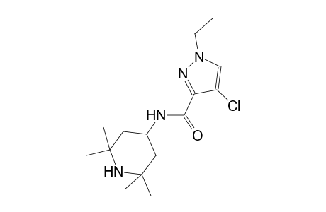 4-chloro-1-ethyl-N-(2,2,6,6-tetramethyl-4-piperidinyl)-1H-pyrazole-3-carboxamide