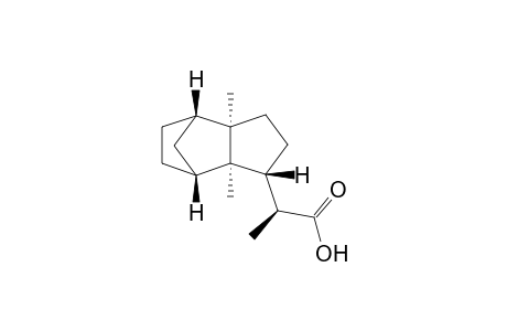 Propanoic acid, 2-[octahydro-3a',7a'-dimethyl-4',7'-methano-1'H-inden-1'-yl-(1'alpha,3a'alpha,4'beta,7'beta,7a'alpha)]-(2s)