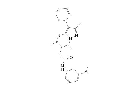 pyrazolo[1,5-a]pyrimidine-6-acetamide, N-(3-methoxyphenyl)-2,5,7-trimethyl-3-phenyl-