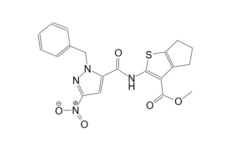 methyl 2-{[(1-benzyl-3-nitro-1H-pyrazol-5-yl)carbonyl]amino}-5,6-dihydro-4H-cyclopenta[b]thiophene-3-carboxylate