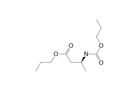 (S)-3-Aminobutyric acid, N-(N-propyloxycarbonyl)-, N-propyl ester