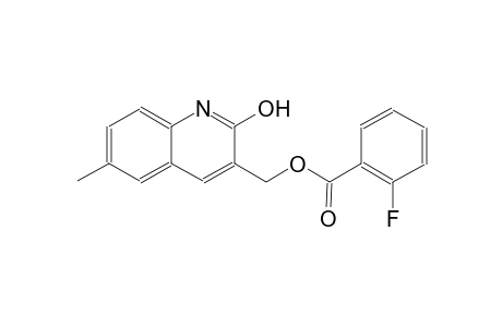 (2-hydroxy-6-methyl-3-quinolinyl)methyl 2-fluorobenzoate