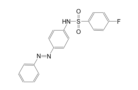 4-fluoro-N-{4-[(E)-phenyldiazenyl]phenyl}benzenesulfonamide