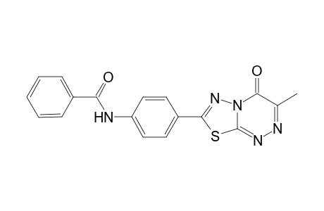 7-(p-Benzoylamidophenyl)-3-methyl-4H-[1,3,4]thiadiazolo[2,3-c][1,2,4]triazin-4-one