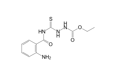1-Ethoxy carbonyl-4-(2-aminobenzoyl)thiosemicarbazide