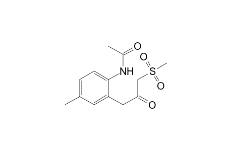 Acetamide, N-[4-methyl-2-[3-(methylsulfonyl)-2-oxopropyl]phenyl]-