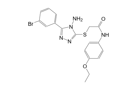 acetamide, 2-[[4-amino-5-(3-bromophenyl)-4H-1,2,4-triazol-3-yl]thio]-N-(4-ethoxyphenyl)-