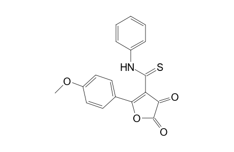 3-Furancarbothioamide, 4,5-dihydro-2-(4-methoxyphenyl)-4,5-dioxo-N-phenyl-