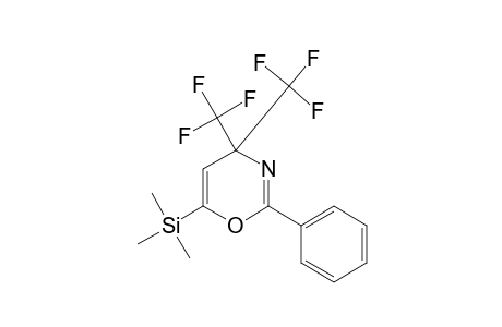 2-PHENYL-4,4-BIS-(TRIFLUOROMETHYL)-6-TRIMETHYLSILYL-4H-1,3-OXAZINE
