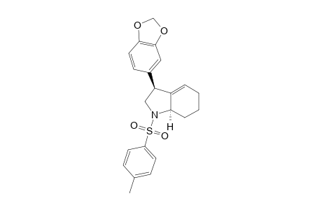 3-(3,4-Methylenedioxyphenyl)-N-tosyl-1,2,3,5,6,7-hexahydro-7a.alpha.-H-indole