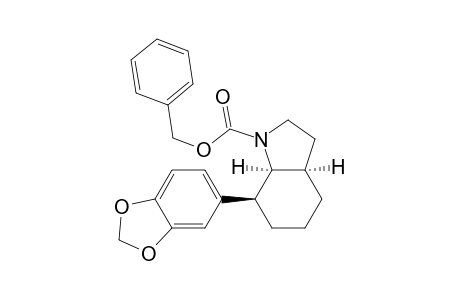 (3aR,7S,7aS)-7-(1,3-benzodioxol-5-yl)-2,3,3a,4,5,6,7,7a-octahydroindole-1-carboxylic acid (phenylmethyl) ester