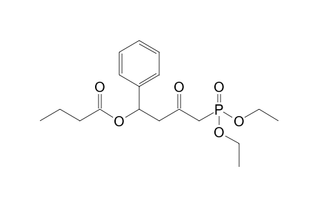 (4-diethoxyphosphoryl-3-oxidanylidene-1-phenyl-butyl) butanoate