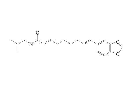 RETROFRACTAMIDE-C;(2E,8E)-N-ISOBUTYL-9-(3',4'-METHYLENEDIOXY-PHENYL)-NON-2,8-DIEN-AMIDE