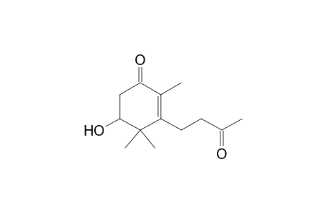 2-Cyclohexen-1-one, 5-hydroxy-2,4,4-trimethyl-3-(3-oxobutyl)-