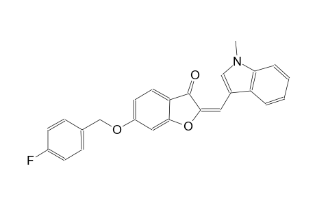 3(2H)-benzofuranone, 6-[(4-fluorophenyl)methoxy]-2-[(1-methyl-1H-indol-3-yl)methylene]-, (2E)-