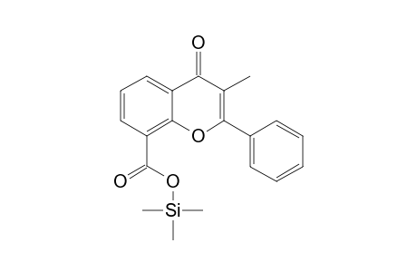 Flavone-8-carboxylic acid <3-methyl->, mono-TMS