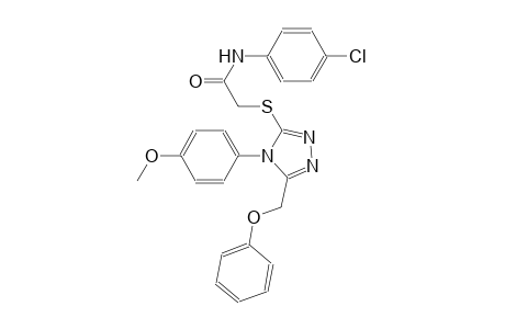 N-(4-chlorophenyl)-2-{[4-(4-methoxyphenyl)-5-(phenoxymethyl)-4H-1,2,4-triazol-3-yl]sulfanyl}acetamide
