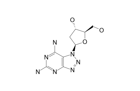 5,7-DIAMINO-1-(2-DEOXY-BETA-D-ERYTHRO-PENTOFURANOSYL)-1H-1,2,3-TRIAZOLO-[4,5-D]-PYRIMIDINE