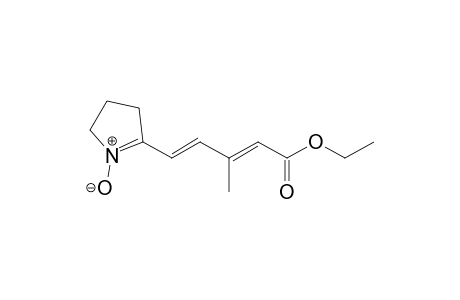 3-Methyl-5-(1-oxide-4,5-dihydro-3H-pyrrol-2-yl)penta-2,4-dienoic acid ethyl ester