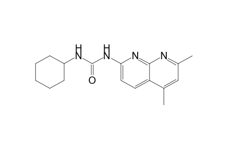 N-Cyclohexyl-N"-(2,4-dimethyl-1,8-naphthyridin-7-yl)urea
