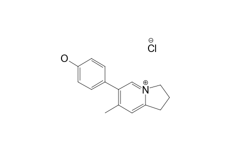 6-(4-HYDROXYPHENYL)-7-METHYL-1,2,3-TRIHYDROINDOLIZIDINIUM-CHLORIDE;IPALBIDINIUM