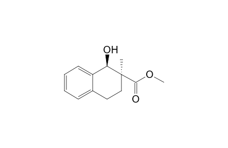 cis1-Hydroxy-2-methyl-1.2,3,4-tetrahydronaphthalen-2-carboxylic acid methyl ester