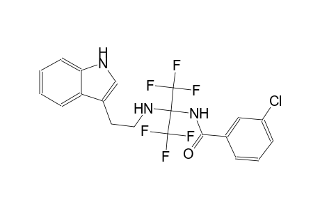 3-Chloro-N-[[2,2,2-trifluoro-1-[2-(1H-indol-3-yl)-ethylamino]-1-trifluoromethyl]ethyl]-benzamide