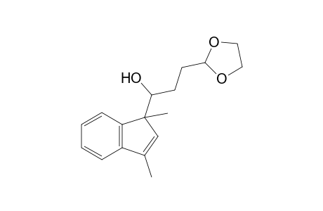 1-(1,3-dimethyl-1-indenyl)-3-(1,3-dioxolan-2-yl)-1-propanol