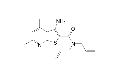 Thieno[2,3-b]pyridine-2-carboxamide, 3-amino-4,6-dimethyl-N,N-di(2-propenyl)-