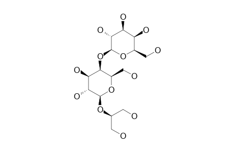 2-DG;O-BETA-D-GALACTOPYRANOSYL-(1->4)-O-BETA-D-GALACTOPYRANOSYL-(1->2)-GLYCEROL