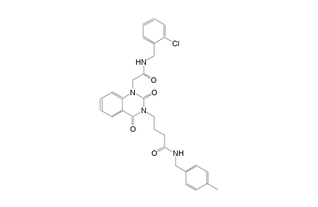 4-(1-{2-[(2-chlorobenzyl)amino]-2-oxoethyl}-2,4-dioxo-1,4-dihydro-3(2H)-quinazolinyl)-N-(4-methylbenzyl)butanamide