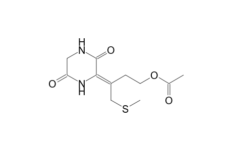 3-(3-Acetoxy-1-((methylthio)methyl)propylidene)-2,5-piperazinedione