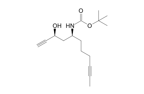 tert-butyl N-[(1S)-1-[(2S)-2-hydroxybut-3-ynyl]hept-5-ynyl]carbamate