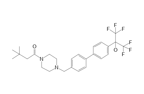 1-(4-{[4'-(1,1,1,3,3,3-Hexafluoro-2-hydroxypropan-2-yl)-[1,1'-biphenyl]-4-yl]methyl}piperazin-1-yl)-3,3-dimethylbutan-1-one