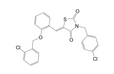 2,4-thiazolidinedione, 5-[[2-[(2-chlorophenyl)methoxy]phenyl]methylene]-3-[(4-chlorophenyl)methyl]-, (5Z)-