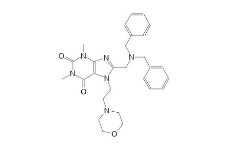 8-[(dibenzylamino)methyl]-1,3-dimethyl-7-[2-(4-morpholinyl)ethyl]-3,7-dihydro-1H-purine-2,6-dione