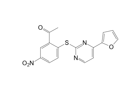 2'-{[4-(2-furyl)-2-pyrimidinyl]thio}-5'-nitroacetophenone