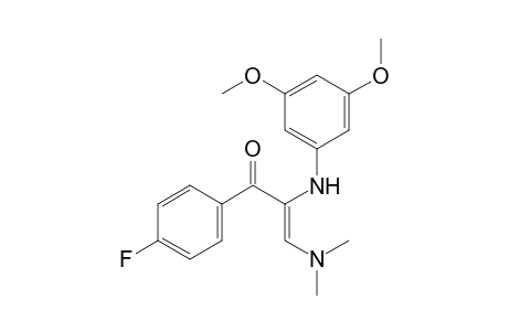 (Z)-1-(4-Fluorophenyl)-2-[(3,5-dimethoxyphenyl)amino]-3-(dimethylamino)prop-2-en-1- one