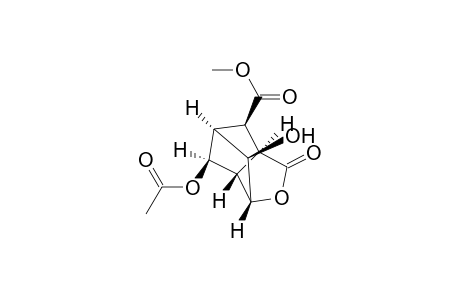 3,5-Methano-2H-cyclopenta[b]furan-7-carboxylic acid, 4-(acetyloxy)hexahydro-6-hydroxy-2-oxo-, methyl ester, (3.alpha.,3a.beta.,4.alpha.,5.alpha.,6.beta.,6a.beta.,7R*)-
