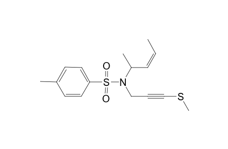 N-2-(cis-Pent-3-enyl)-N-(3-methylthioprop-2-ynyl)-4-methylbenzenesulfonamide